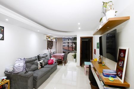 Sala de apartamento à venda com 3 quartos, 78m² em Coração Eucarístico, Belo Horizonte