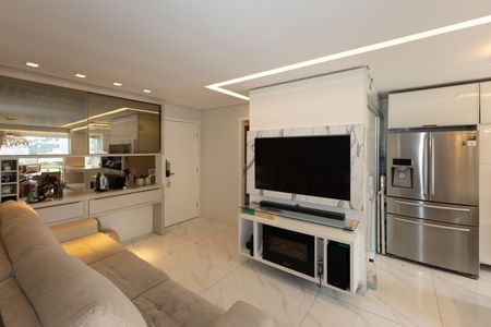 Sala de TV de apartamento para alugar com 3 quartos, 87m² em Vila da Serra, Nova Lima