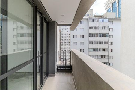 Varanda de kitnet/studio à venda com 1 quarto, 24m² em Consolação, São Paulo