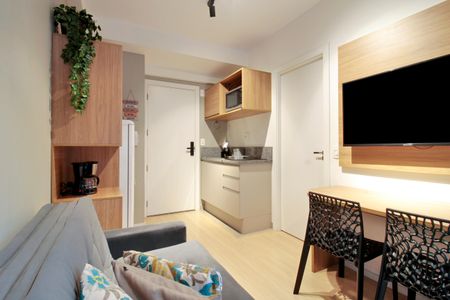 Sala de apartamento para alugar com 1 quarto, 29m² em Vila Nova Conceição, São Paulo