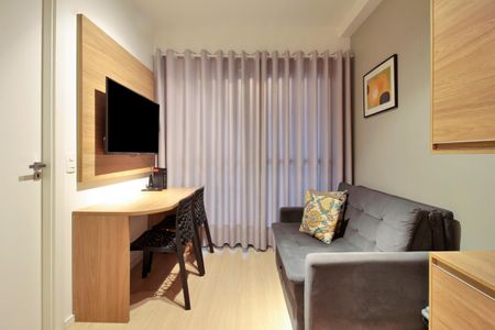 Sala de apartamento para alugar com 1 quarto, 29m² em Vila Nova Conceição, São Paulo