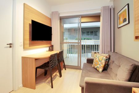 Sala de apartamento para alugar com 1 quarto, 29m² em Vila Nova Conceição, São Paulo