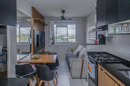 sala, cozinha e área de serviço compartilhadas_2 de apartamento à venda com 2 quartos, 32m² em Parque Fongaro, São Paulo