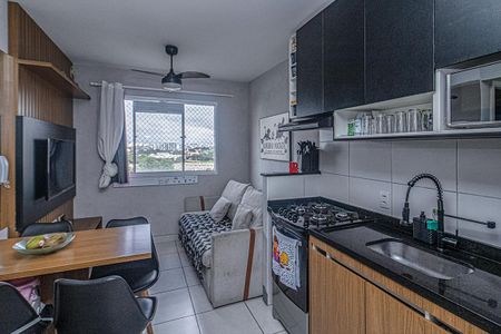 sala, cozinha e área de serviço compartilhadas_3 de apartamento à venda com 2 quartos, 32m² em Parque Fongaro, São Paulo