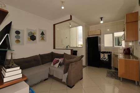 Sala de apartamento à venda com 2 quartos, 76m² em Vila Valparaíso, Santo André