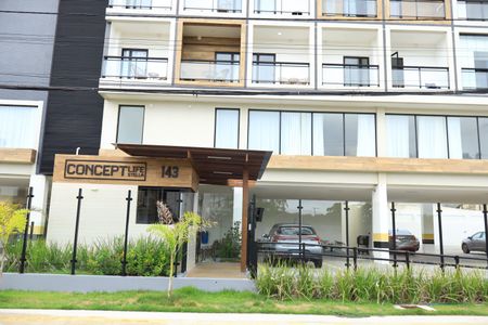 Studio para alugar com 22m², 1 quarto e 1 vagaFachada e portaria