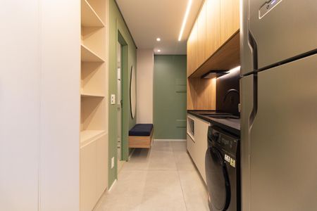 Studio à venda com 27m², 1 quarto e sem vagaCozinha 