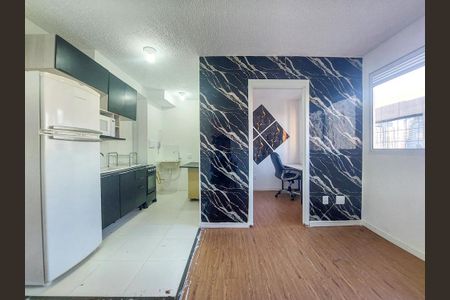 Sala/Cozinha de apartamento para alugar com 2 quartos, 33m² em Jardim Caravelas, São Paulo