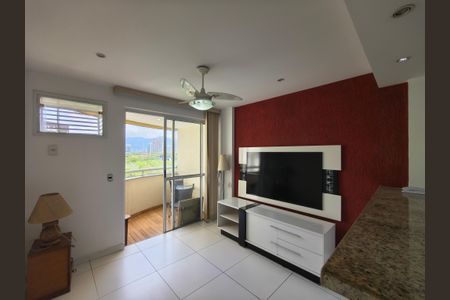 Sala de apartamento para alugar com 1 quarto, 55m² em Barra Olímpica, Rio de Janeiro