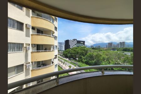 Varanda - Sala de apartamento para alugar com 1 quarto, 55m² em Barra Olímpica, Rio de Janeiro