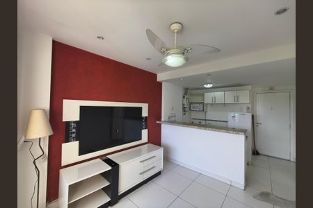Sala e Cozinha de apartamento para alugar com 1 quarto, 55m² em Barra Olímpica, Rio de Janeiro