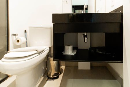 Studio para alugar com 30m², 1 quarto e sem vaga Studio para alugar com 30m², 1 quarto e sem vagaBanheiro