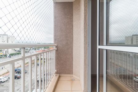 Sacada da Sala de apartamento para alugar com 2 quartos, 68m² em Vila Mogilar, Mogi das Cruzes