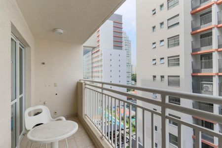 Studio à venda com 31m², 1 quarto e 1 vagaVaranda