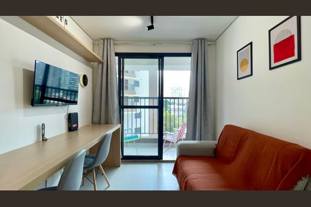 Sala de apartamento para alugar com 1 quarto, 28m² em Pinheiros, São Paulo