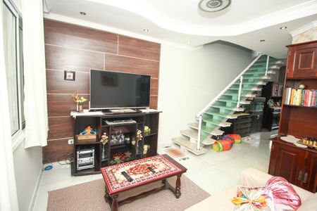 sala de casa à venda com 3 quartos, 222m² em Parque Sao Vicente, Santo André