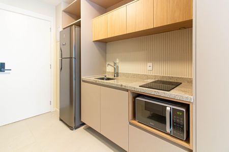 Cozinha de kitnet/studio para alugar com 1 quarto, 25m² em Perdizes, São Paulo