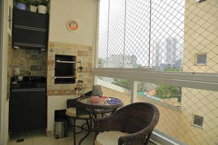 Varanda Gourmet  de apartamento à venda com 2 quartos, 82m² em Vila Goncalves, São Bernardo do Campo