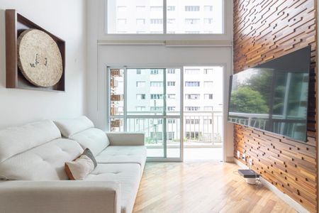 Sala de apartamento à venda com 1 quarto, 50m² em Moema, São Paulo