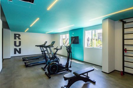 Apartamento para alugar com 34m², 2 quartos e sem vaga Apartamento para alugar com 34m², 2 quartos e sem vagaÁrea comum - Academia