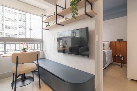 Sala de apartamento para alugar com 1 quarto, 25m² em Vila Nova Conceição, São Paulo