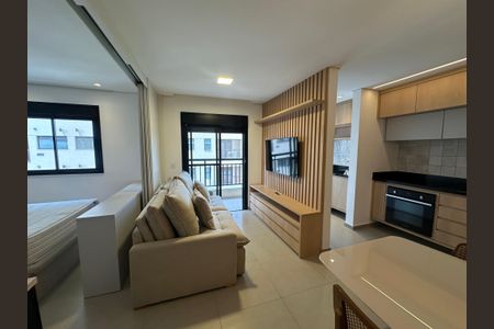 Sala de apartamento para alugar com 1 quarto, 40m² em Dezoito do Forte Empresarial/alphaville., Barueri