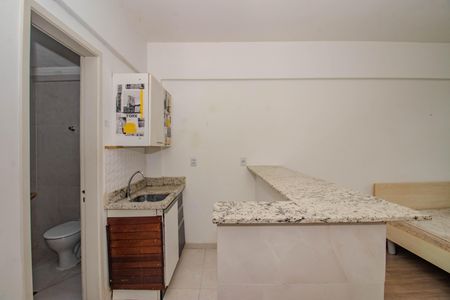 Cozinha de kitnet/studio para alugar com 1 quarto, 35m² em Petrópolis, Porto Alegre
