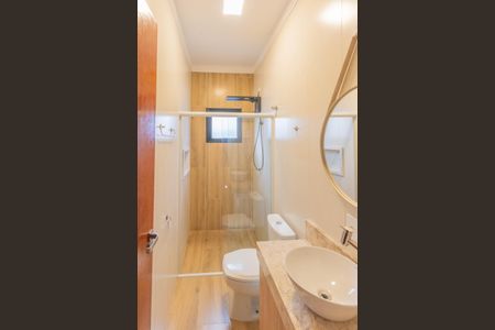 Banheiro da Suíte 1 de casa de condomínio à venda com 3 quartos, 170m² em Swiss Park, Campinas