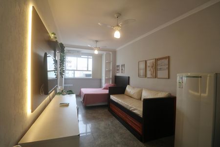 Sala de apartamento para alugar com 1 quarto, 12m² em Centro, Guarujá
