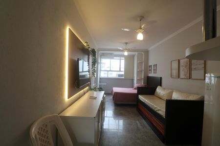 Sala de apartamento para alugar com 1 quarto, 12m² em Centro, Guarujá