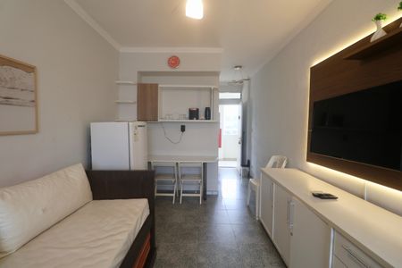 Sala de apartamento para alugar com 1 quarto, 12m² em Centro, Guarujá