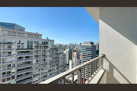 Studio para alugar com 27m², 1 quarto e sem vaga Studio para alugar com 27m², 1 quarto e sem vagaVaranda