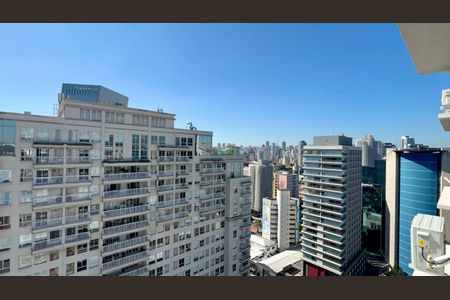 Studio para alugar com 27m², 1 quarto e sem vaga Studio para alugar com 27m², 1 quarto e sem vagaVista da Varanda