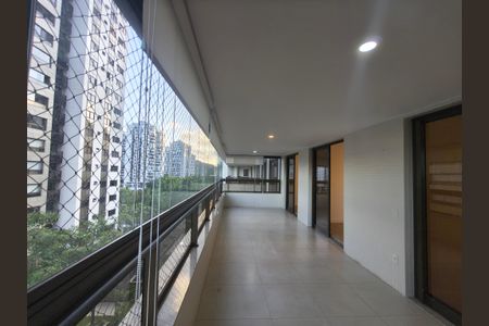 Varanda da Sala de apartamento para alugar com 3 quartos, 135m² em Barra da Tijuca, Rio de Janeiro