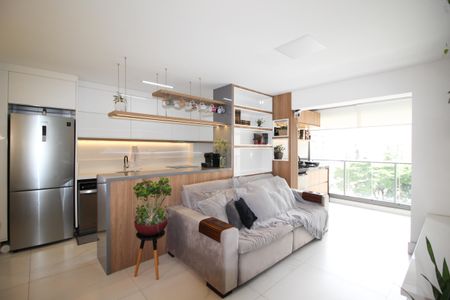 Sala de apartamento à venda com 1 quarto, 71m² em Moema, São Paulo