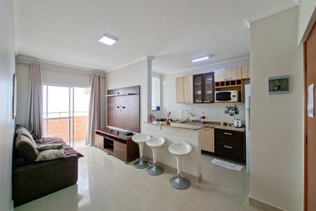 Sala de apartamento para alugar com 1 quarto, 38m² em Vila Tupi, Praia Grande