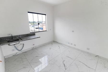 Cozinha de kitnet/studio para alugar com 1 quarto, 42m² em Jardim Clementino, Taboão da Serra