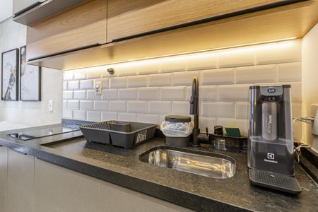 Studio à venda com 27m², 1 quarto e sem vagaCozinha