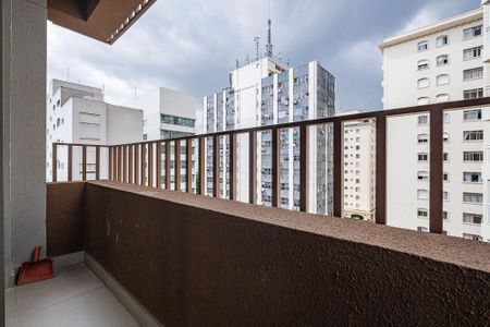 Studio - Varanda de kitnet/studio para alugar com 1 quarto, 25m² em Cerqueira César, São Paulo