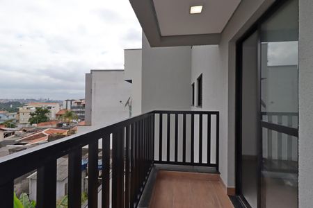 Sacada da Sala de apartamento para alugar com 2 quartos, 50m² em Vila Guarani, Santo André