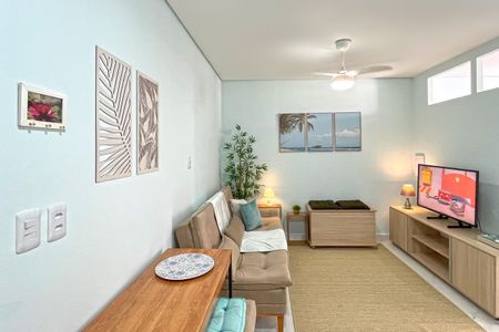 Sala de apartamento para alugar com 1 quarto, 45m² em José Menino, Santos