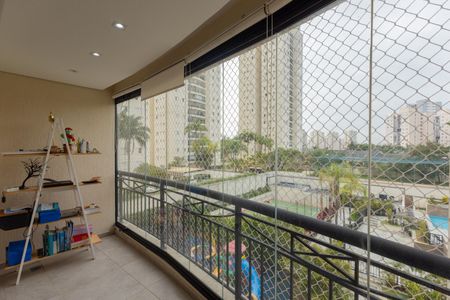 Varanda estendida da Sala de apartamento à venda com 3 quartos, 85m² em Vila Campo Grande, São Paulo