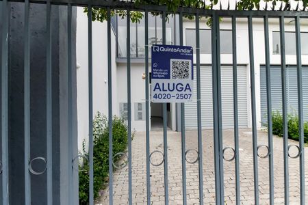 Studio para alugar com 27m², 1 quarto e sem vagaFachada - placa identificação