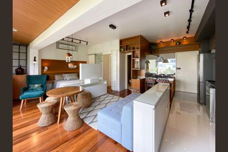 Foto 01 de apartamento à venda com 1 quarto, 50m² em Centro Empresarial Tamboré, Santana de Parnaíba