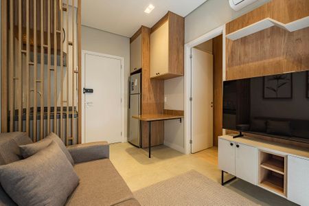 Sala/Cozinha de apartamento para alugar com 1 quarto, 28m² em Pinheiros, São Paulo