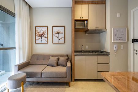 Sala/Cozinha de apartamento para alugar com 1 quarto, 28m² em Pinheiros, São Paulo