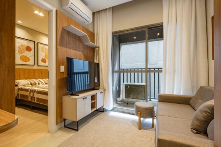 Sala/Cozinha de apartamento para alugar com 1 quarto, 28m² em Pinheiros, São Paulo