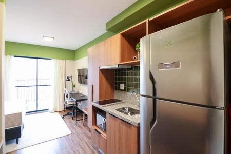 Studio de kitnet/studio para alugar com 1 quarto, 25m² em Jardim das Acacias, São Paulo