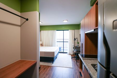 Studio de kitnet/studio para alugar com 1 quarto, 25m² em Jardim das Acacias, São Paulo
