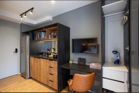Cozinha de apartamento à venda com 1 quarto, 21m² em Paraíso, São Paulo